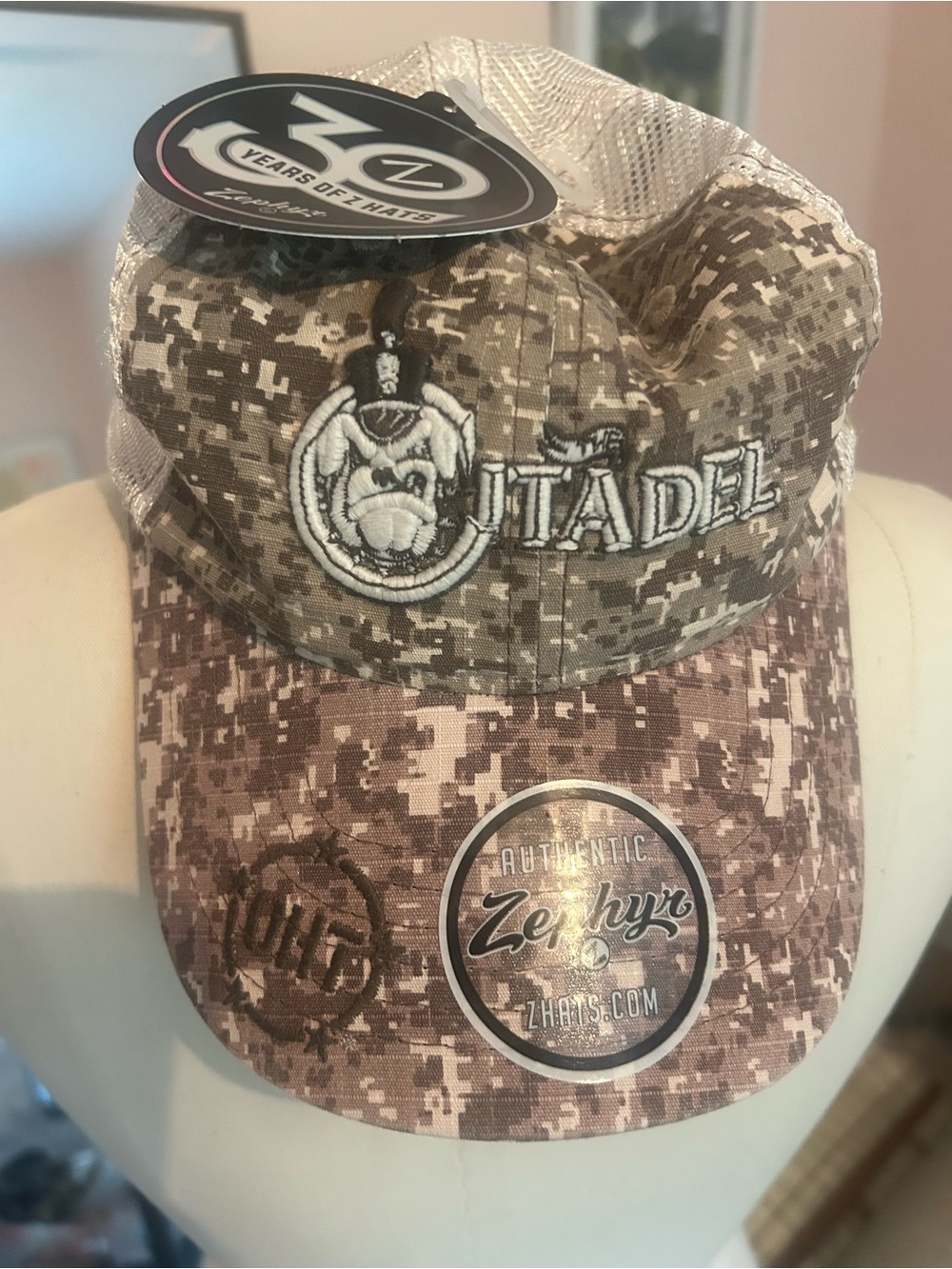 Zephyr Citadel Digital Camo Trucker Cap - Brown/Khaki- NWT
